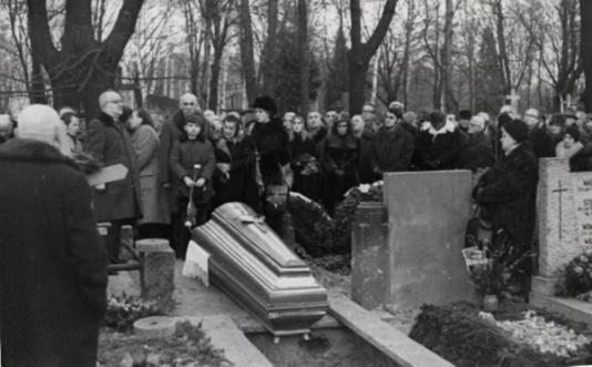 Ceremonia pogrzebowa Stefana Zbrożyny, działacza niepodległościowego i członka PPS.