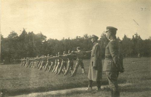 Szkolenie żołnierzy Wojska Polskiego w Rembertowie, latem 1918