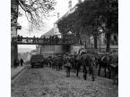 Niemieckie oddziały strzelców górskich na ulicy Mickiewicza w Gorlicach.