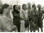 Członkowie polskiego chóru z Jerozolimy (Palestyna) podczas wycieczki wzdłuż rzeki Jordan, 19 czerwca 1945