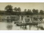 Most polowy na rzece Wilji w okolicach Wilna, 10 sierpnia 1930