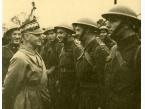 Churchill i Sikorski wizytujący 1. Brygadę Strzelców, 22 października 1940