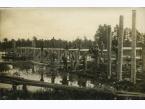 Budowa mostu na rzece Łań w Gawrylczycach, 16 sierpnia 1930